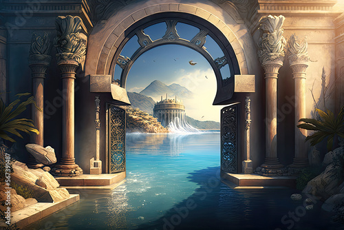 The remnants of Atlantis. Underwater structures. Lost civilization of Atlantis