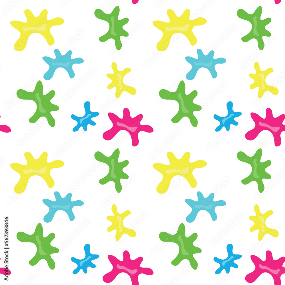 Seamless pattern of paint spots Seamless pattern of paint spots