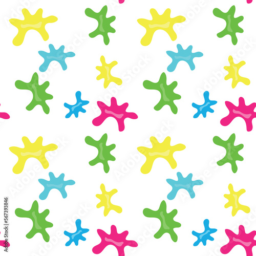 Seamless pattern of paint spots