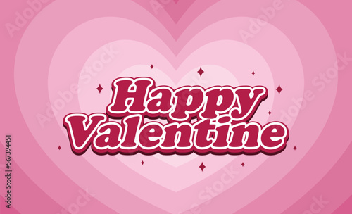 Flat pink background for valentines day celebration