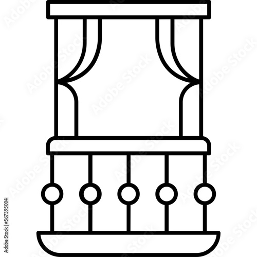 Balcony Vector Icon

