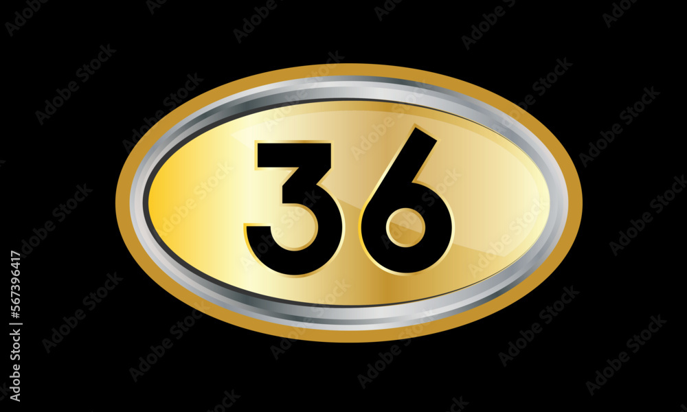 Number Gold Elips Elegant Silver Logo Number Gold Elips Elegant Silver Logo