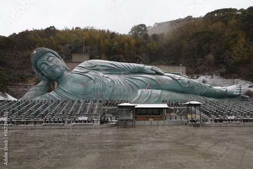 Wallpaper Mural Nanzoin Temple, Fukuoka, Japan - JANUARY 24, 2023 : Nanzo-in Temple is Shingon Buddhist temple in Fukuoka .Landmark is bronze statue of biggest Buddha. Torontodigital.ca