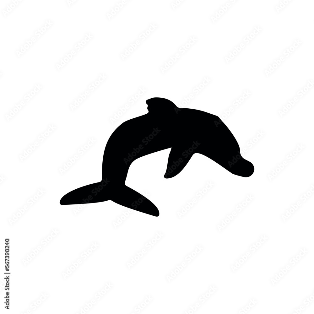 Dolphin icon. Simple style dolphin show poster background symbol. Dolphin brand logo design element. Dolphin t-shirt printing. vector for sticker. Dolphin icon. Simple style dolphin show poster background symbol. Dolphin brand logo design element. Dolphin t-shirt printing. vector for sticker.