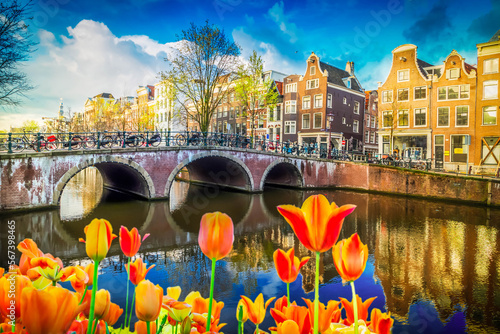 Houses of Amstardam, Netherlands photo