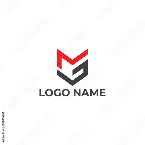 Creative letter MG monogram logo design icon template