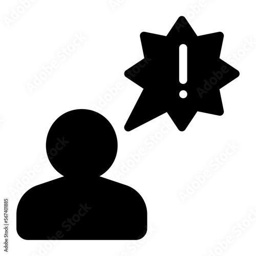 Shout glyph icon