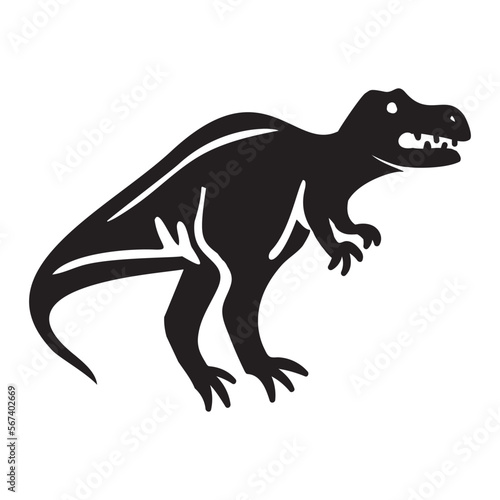 Cute dinosaur vector motif for kids. Hand drawn childlish paleo reptile illustration for quirky art. 