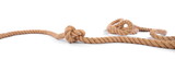 Strong Rope with a Knot on white Background