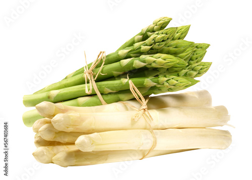 Green and white Asparagus Bundle - Transparent PNG