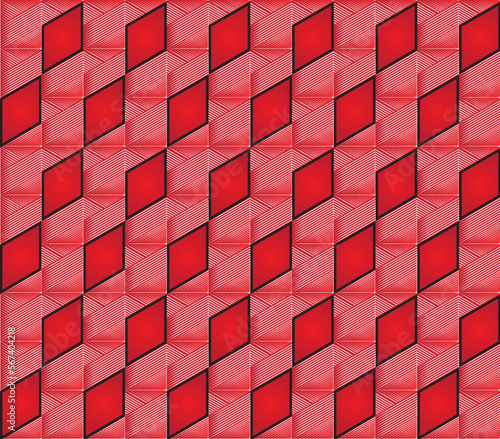 Red & Maroon geomagnetic Pattern 3D