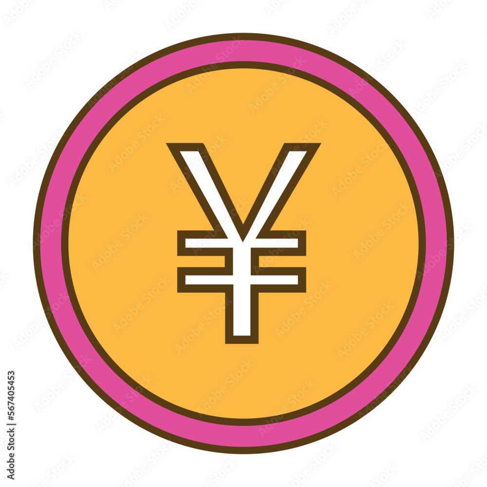 Obraz premium Asia, currency, method icon