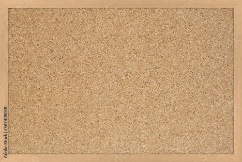 Cork Board Background With Wooden Frame