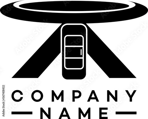 round table logo, in black