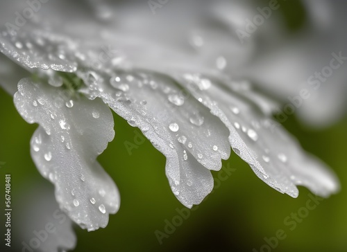 water drops on a flower petal