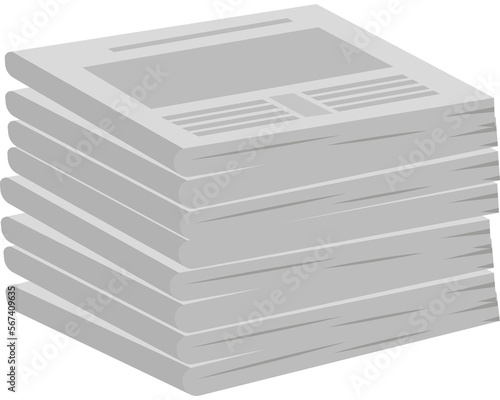 isometric newspapers folded