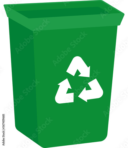 isometric recycle bin