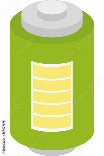 isometric battery icon