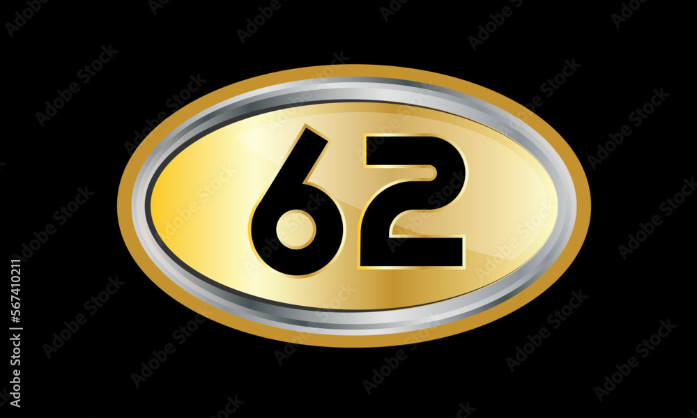 Number Gold Elips Elegant Silver Logo Number Gold Elips Elegant Silver Logo