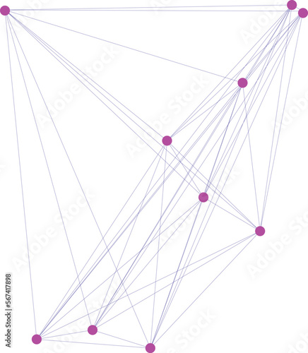 An abstract transparent node network design pattern.