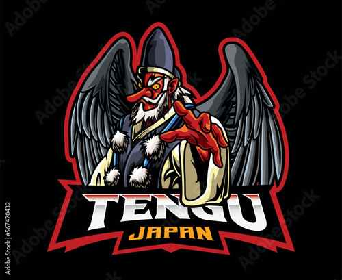 Tengu Mascot Logo Design