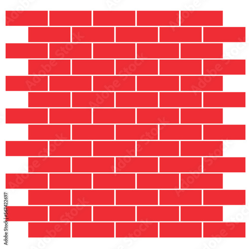 Brick wall isolated element