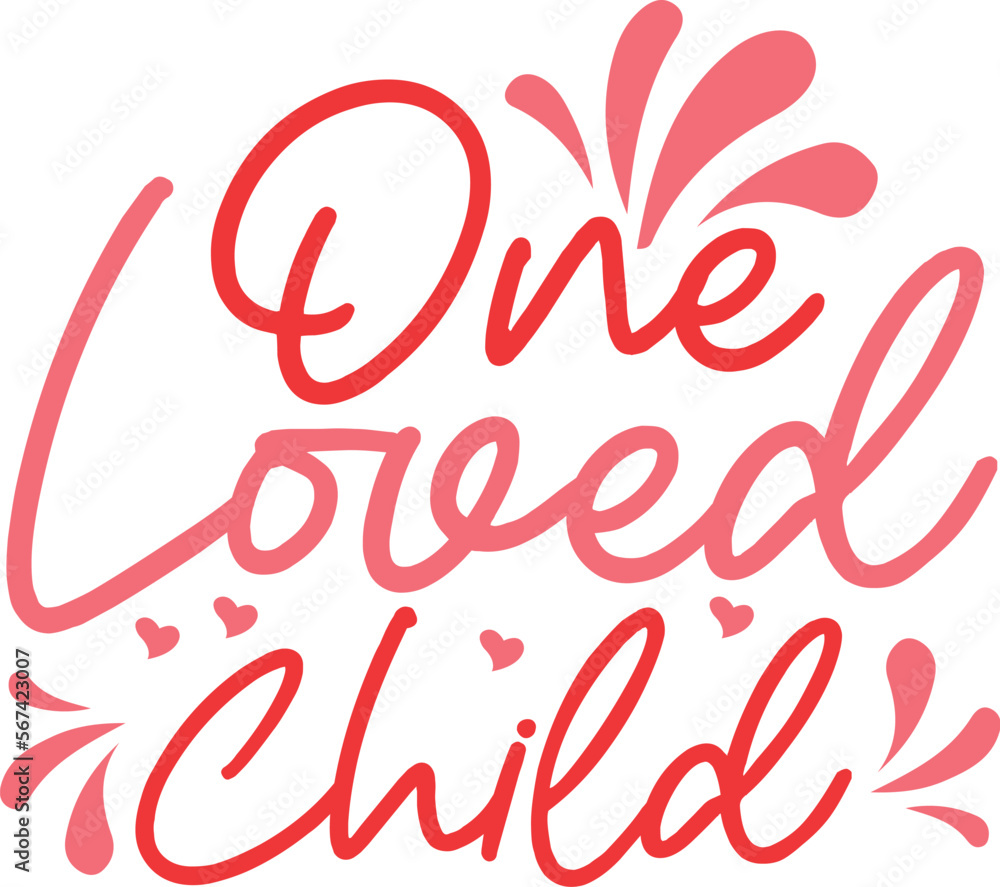 one loved child SVG