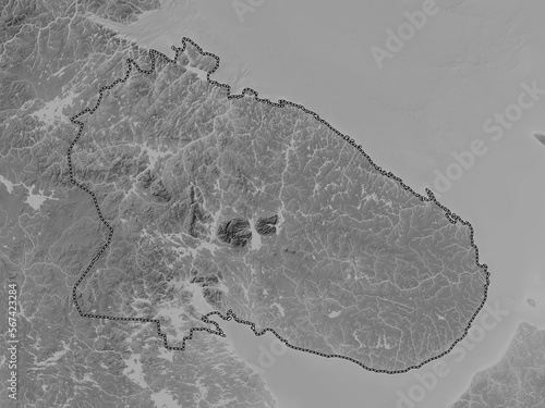 Murmansk, Russia. Grayscale. No legend photo