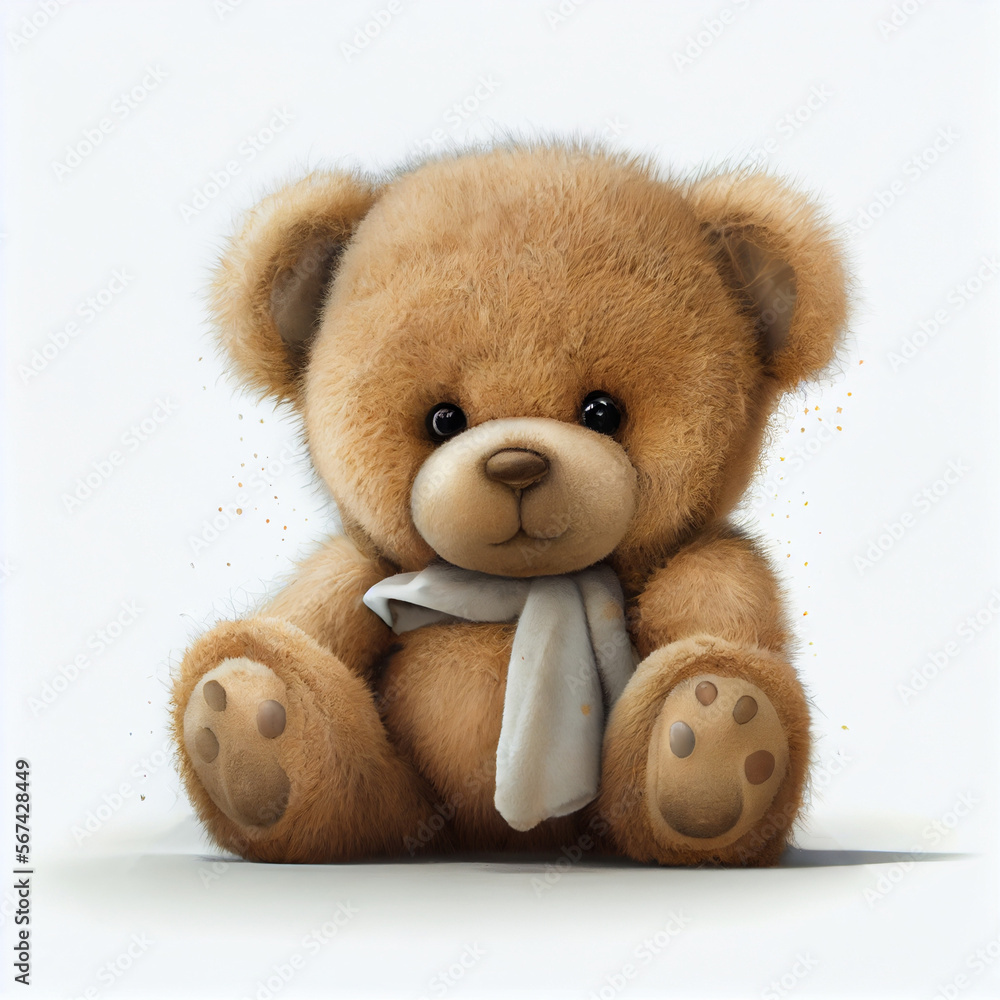 Cute teddy bear, generative ai Cute teddy bear, generative ai