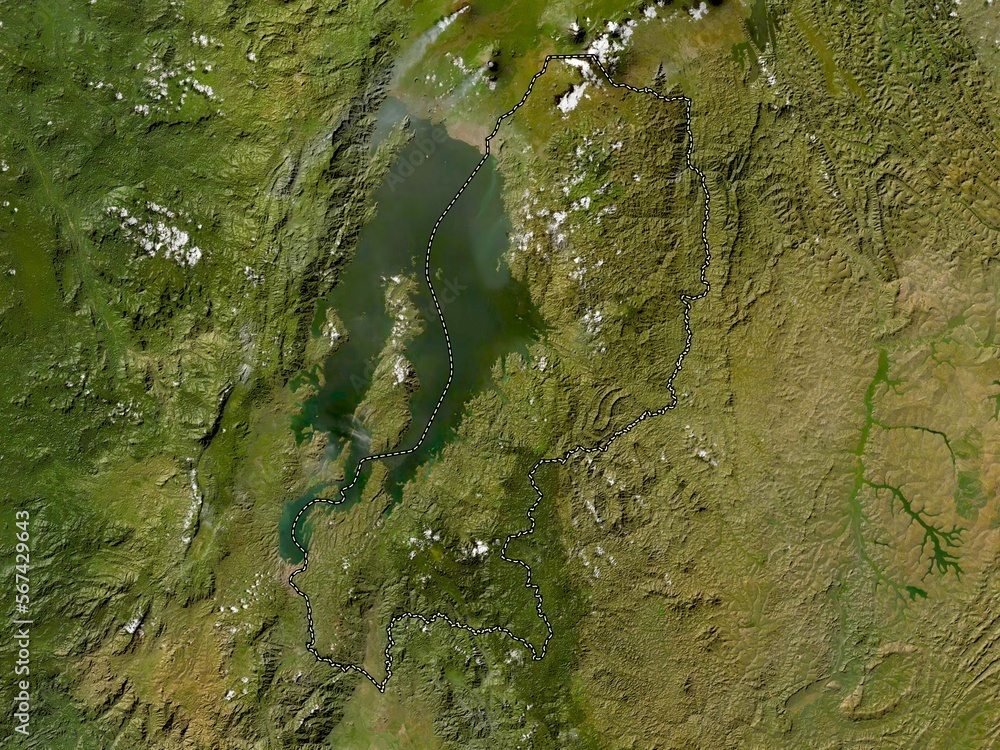 Iburengerazuba, Rwanda. Low-res satellite. No legend Iburengerazuba, Rwanda. Low-res satellite. No legend