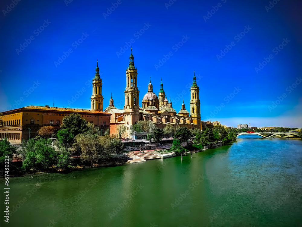 Zaragoza Church with river