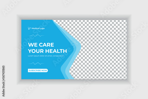 Medical and healthcare YouTube thumbnail