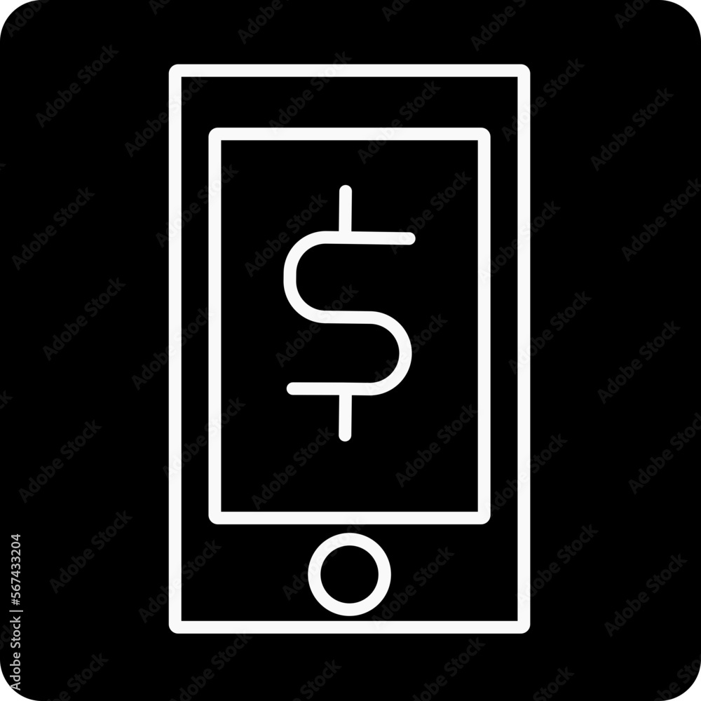 solid smartphone prices design vector icon solid smartphone prices design vector icon