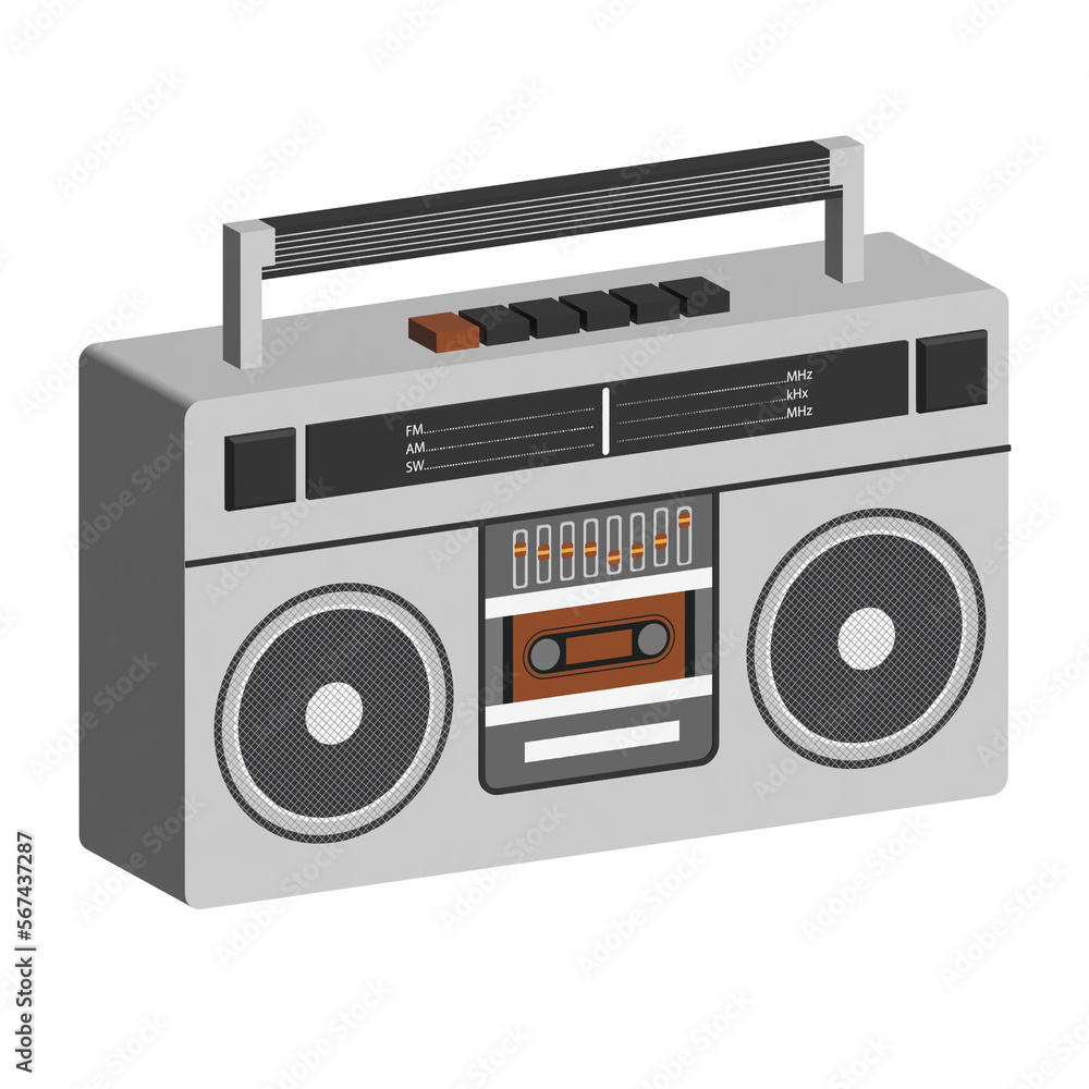 Obraz premium boombox element