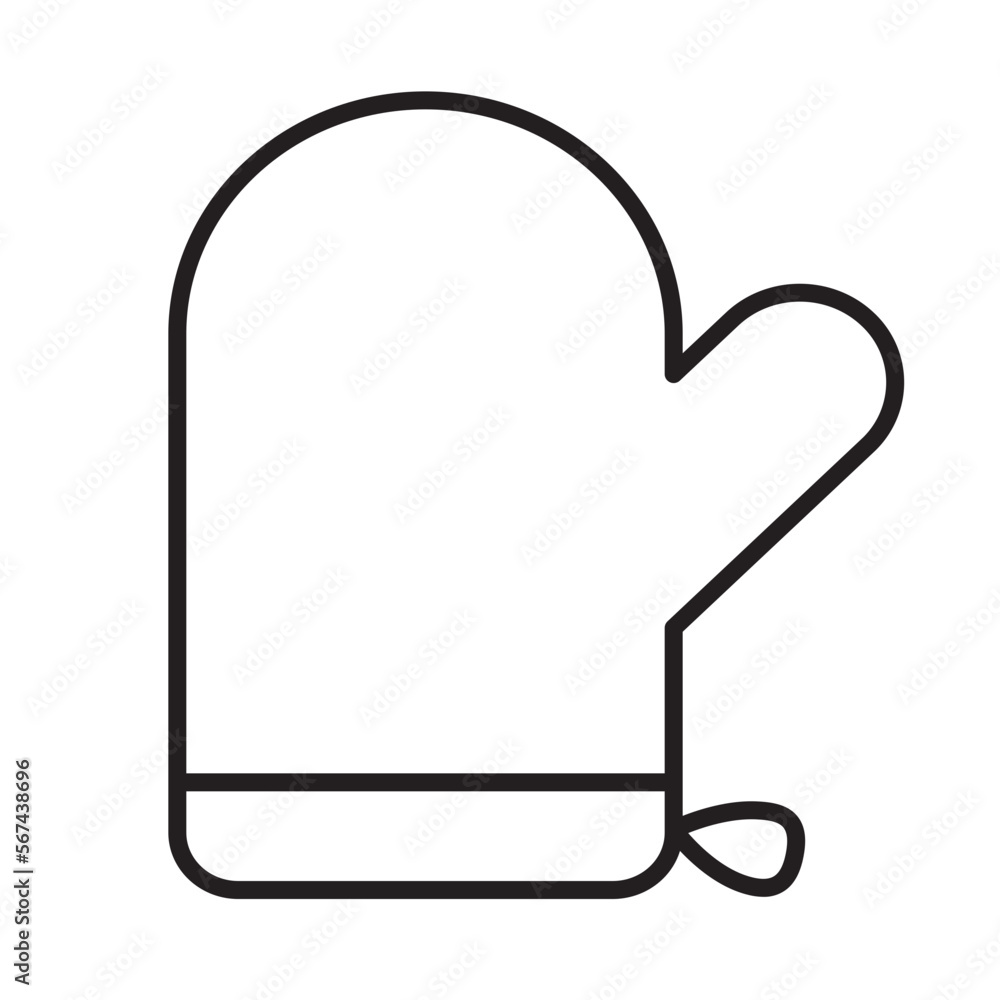 cooking gloves vector icon cooking gloves vector icon