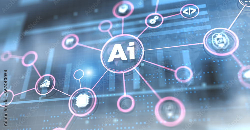 AI Artificial intelligence neural network deep machine learning concept. AI Artificial intelligence neural network deep machine learning concept.