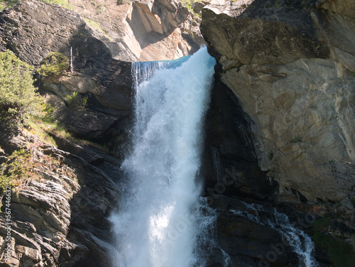 Lillaz waterfalls - Cogne - Aosta Valley. Alps  Italy. 