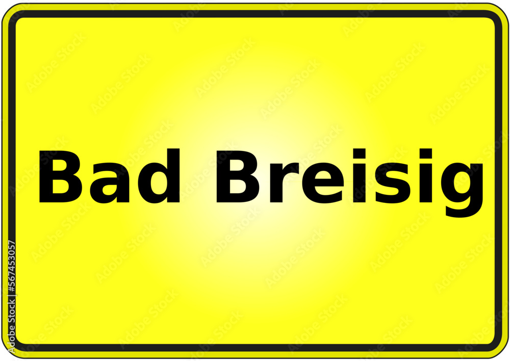 Stadteingangsschild Deutschland Stadt Bad Breisig Stadteingangsschild Deutschland Stadt Bad Breisig