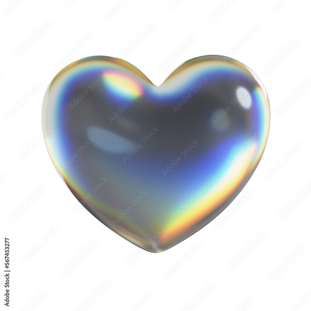 3d glass heart with dispersion
3d glass heart with dispersion