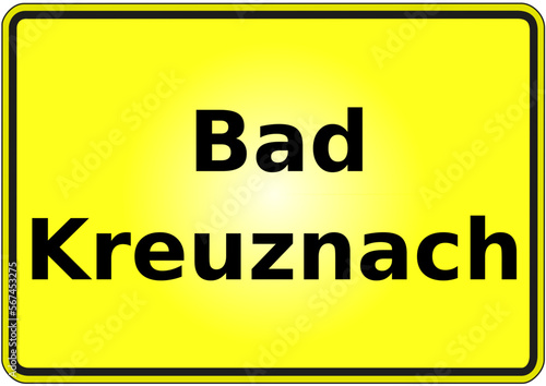 Stadteingangsschild Deutschland Stadt Bad Kreuznach