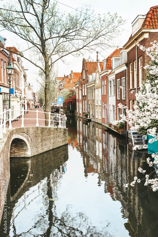 Obraz premium old town, Delft, Holland