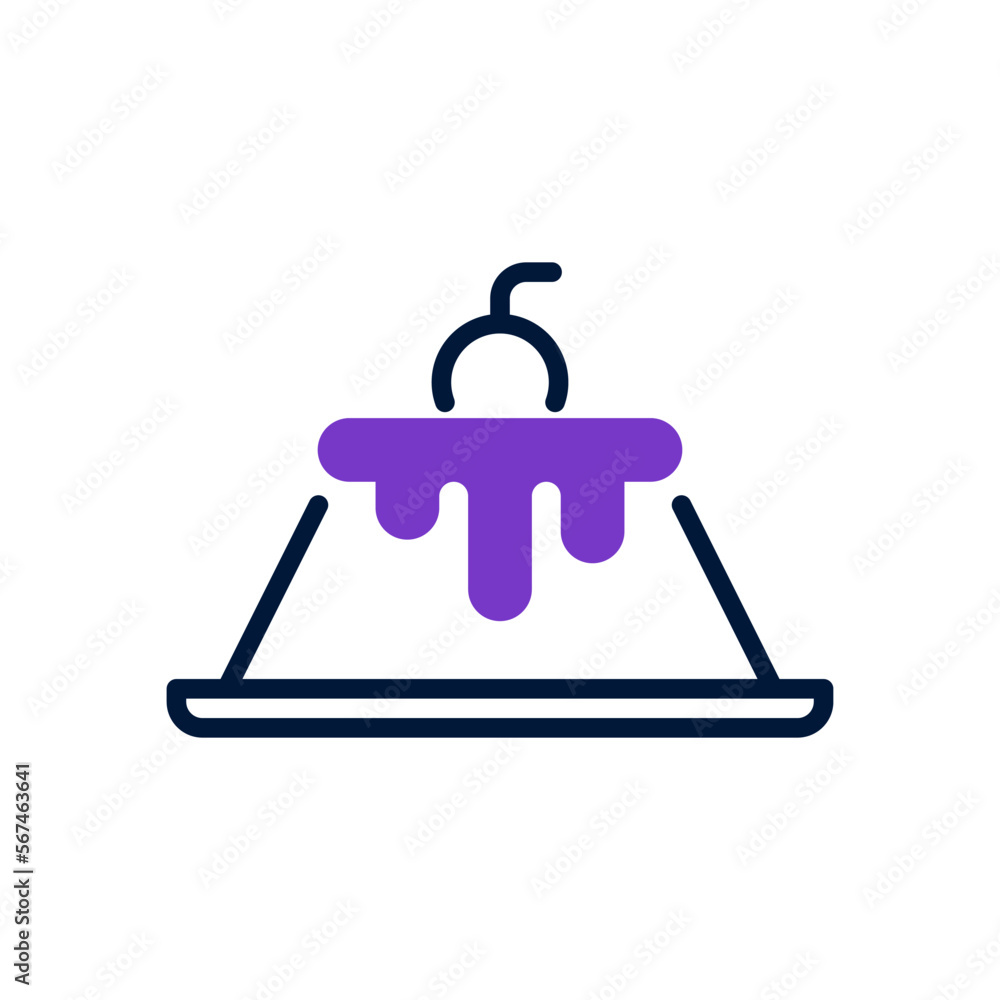 Fototapeta premium pudding icon for your website, mobile, presentation, and logo design.