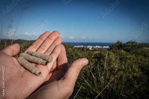 Punta de Ses Talaies, center of the battlefield, Son Carrio, location of the battle of mallorca, Son Servera, Majorca, Balearic Islands, Spain photo