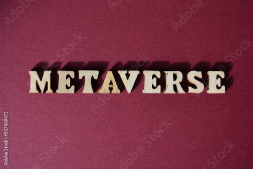 Metaverse, word as banner headline