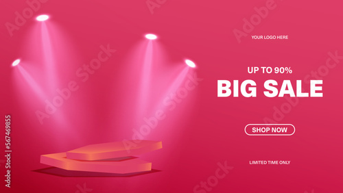 Big sale offer banner design post