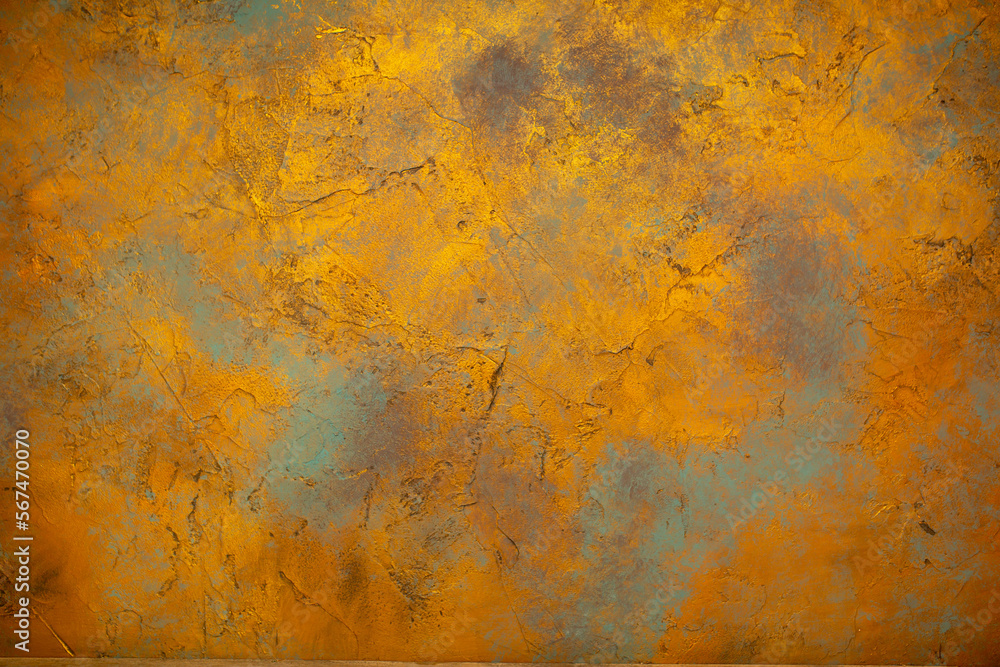 Background wall with abstract spots. Beautiful golden texture with stains, abstract surface background, modern bright painting of walls in trending shades, unusual spotty silver and gold surface. Background wall with abstract spots. Beautiful golden texture with stains, abstract surface background, modern bright painting of walls in trending shades, unusual spotty silver and gold surface.