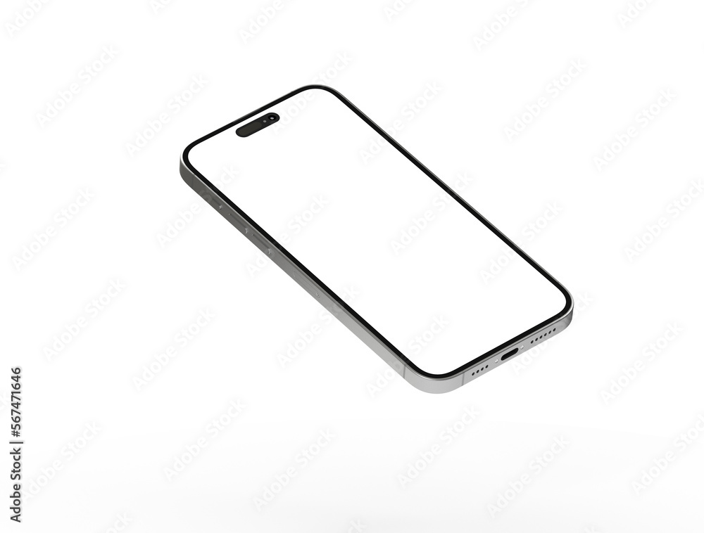 Smartphone frame less blank screen. Mockup generic device. Smartphone frame less blank screen. Mockup generic device.