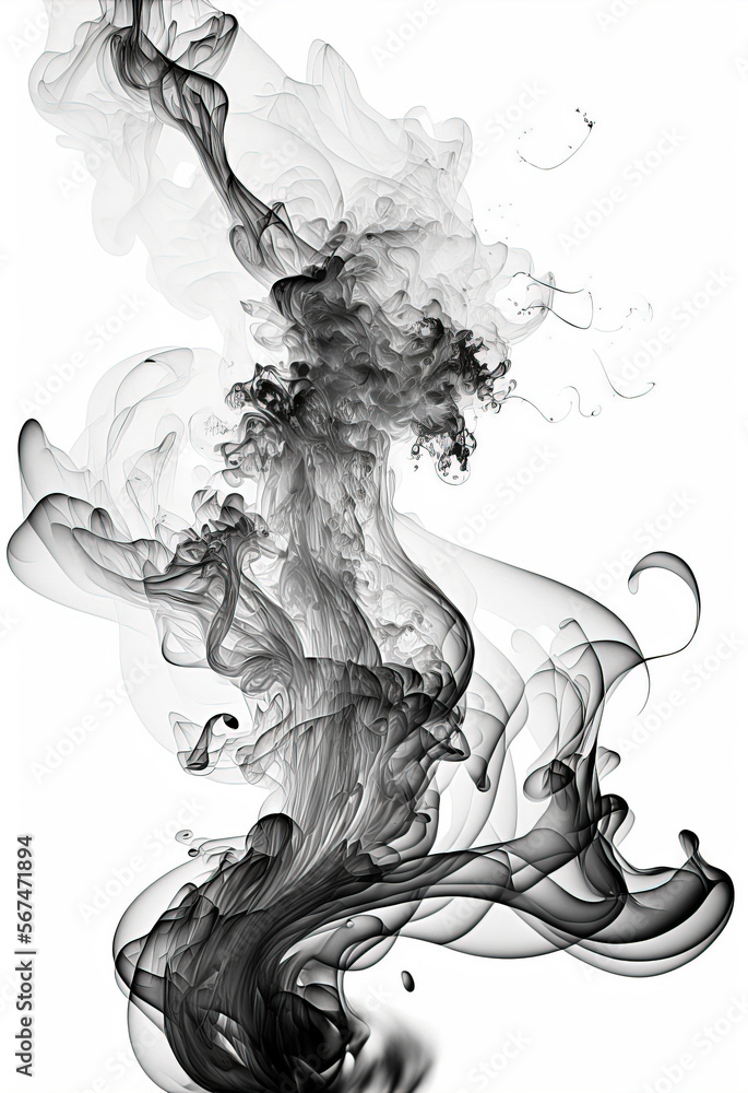 Fototapeta premium Beautiful, colored and elegant smoke background
