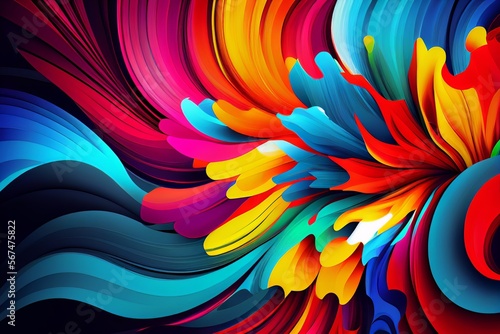 Colorful abstract organic background with swirls © August
