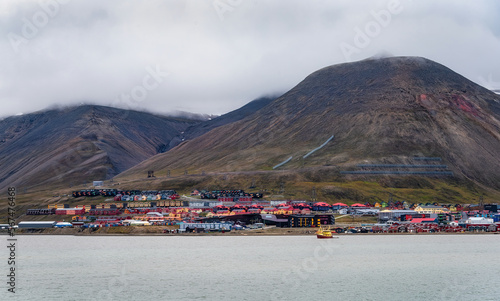 Scenic View of Longyearbyen, Norway